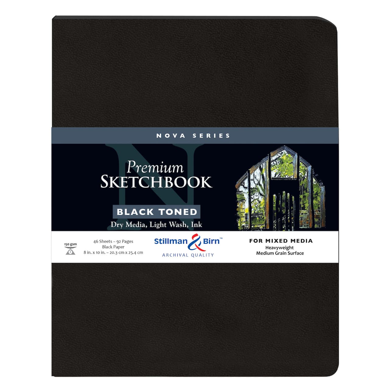 Stillman & Birn™ Nova Series Black Toned Premium Softcover Mixed Media Sketchbook